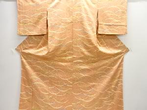 芝草模様小紋着物